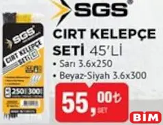 SGS CIRT KELEPÇE SETİ 45'Lİ SGS CIRT KELEPÇE SETİ 45'Lİ